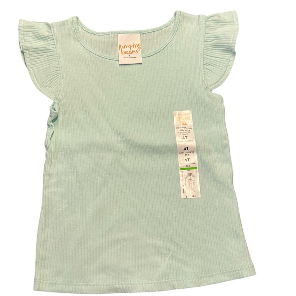 Jumping Beans Light Blue Short Sleeve Tee Size 4T New with Tags
